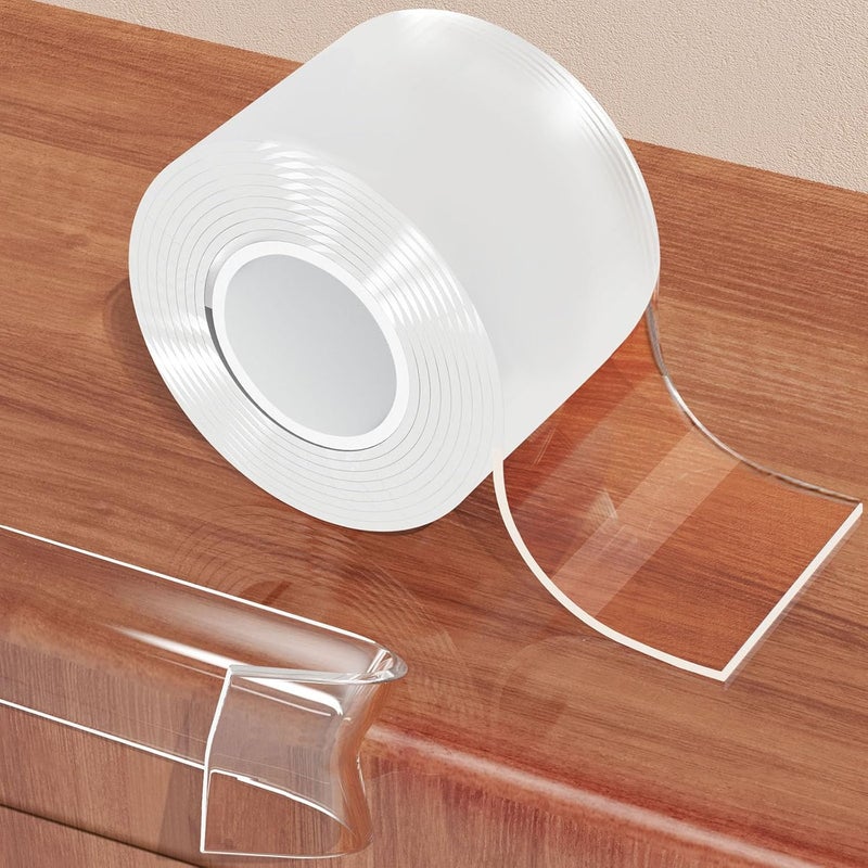 CHENYA 2.6 in x 9.84 FT,Clear Soft Corner Protectors for Furniture Strip,Sharp Edge & Table Bumper,Window Edge,Wall Protector, Soft Corner Guards Safe for Proof,Table Corner Protectors in Family - Image 1